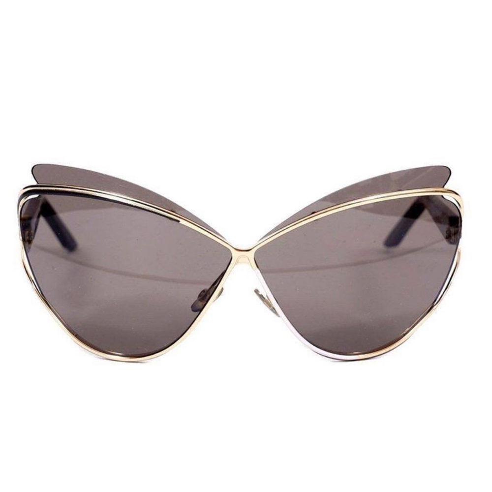 Dior Audacieuse 1 Black and Gold Cat Eye Sunglasses